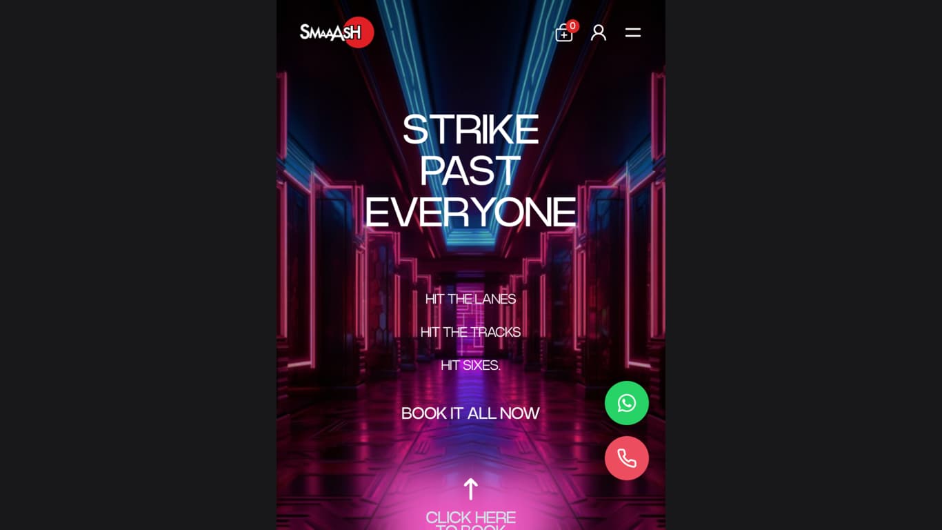 Smaaash Booking Engine